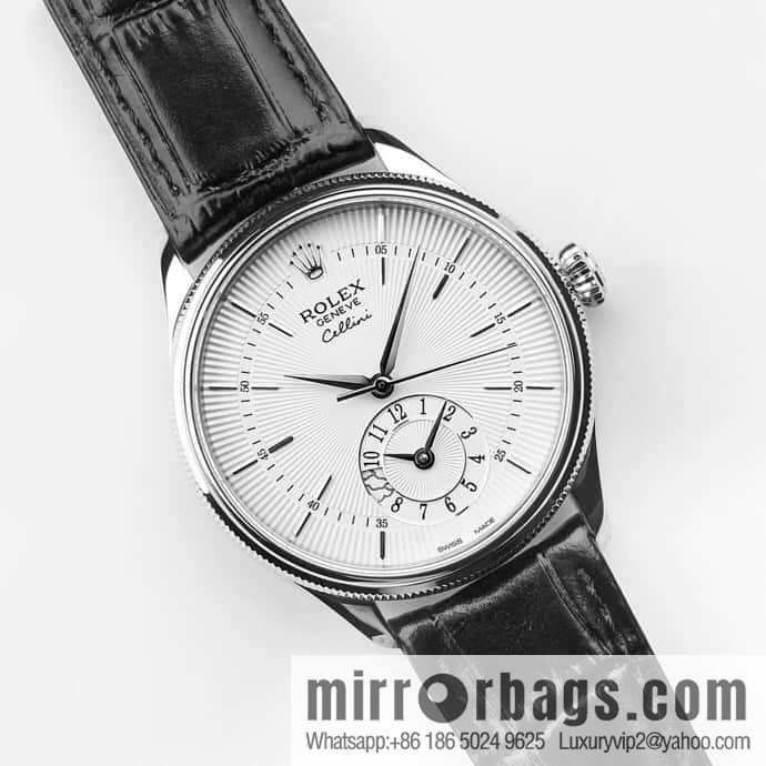 EW Rolex Cellini Log GMT Function Day and Night Function 39 mm Diameter Watch