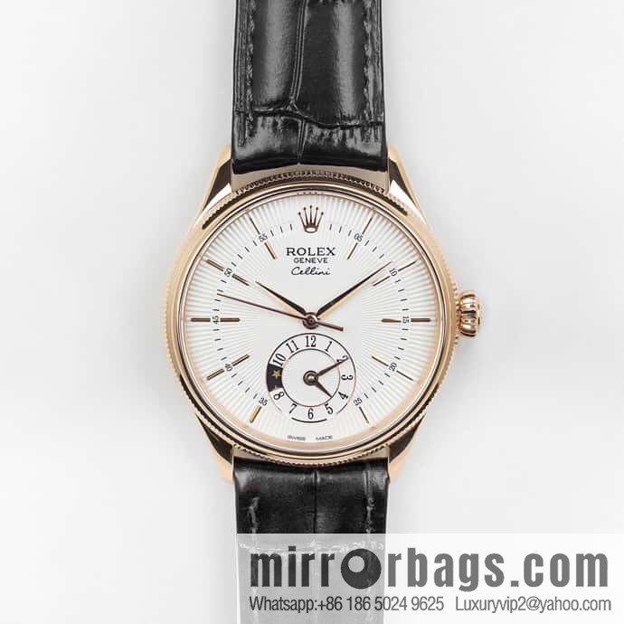 EW Rolex Cellini Log GMT Function Day and Night Function 39 mm Diameter Watch