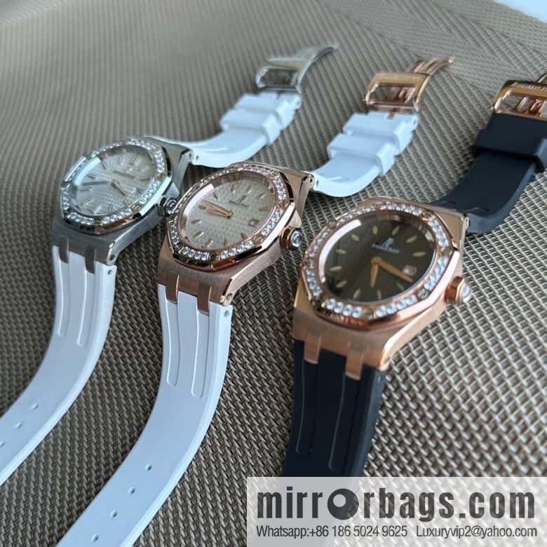 Alligator Leather RF Factory, Audemars Piguet Royal Oak Series Model 67601 Quartz Watch