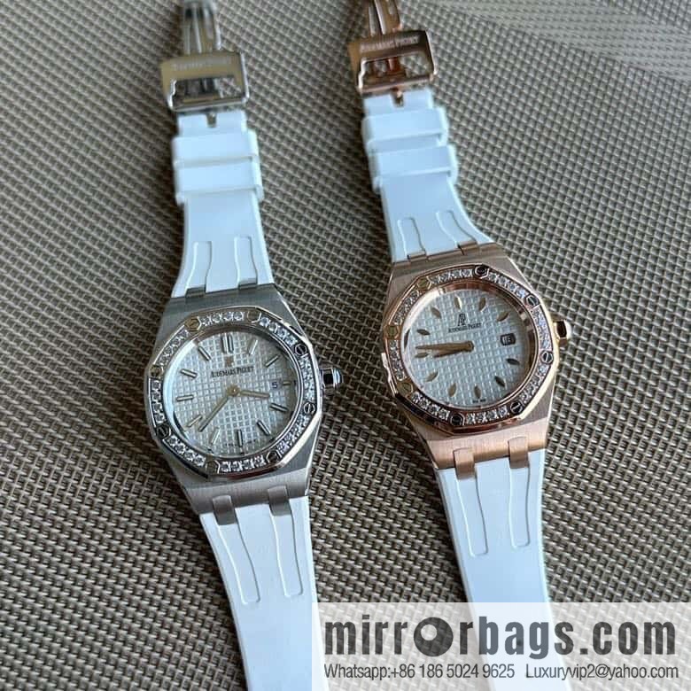 Alligator Leather RF Factory, Audemars Piguet Royal Oak Series Model 67601 Quartz Watch
