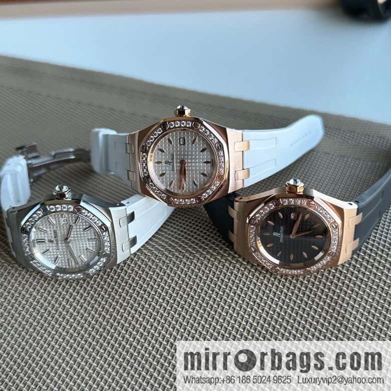 Alligator Leather RF Factory, Audemars Piguet Royal Oak Series Model 67601 Quartz Watch