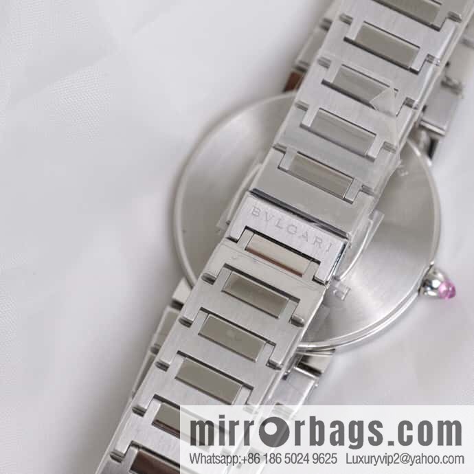 Rose Gold Diamond Bv Bulgari Ladies Quartz Watch