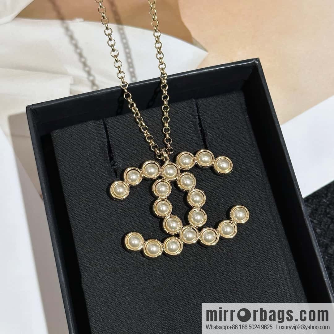 ❗️New ❗️ Chanel necklace ☀️ new ☑️ Chanel double c pearl necklace ☀️
