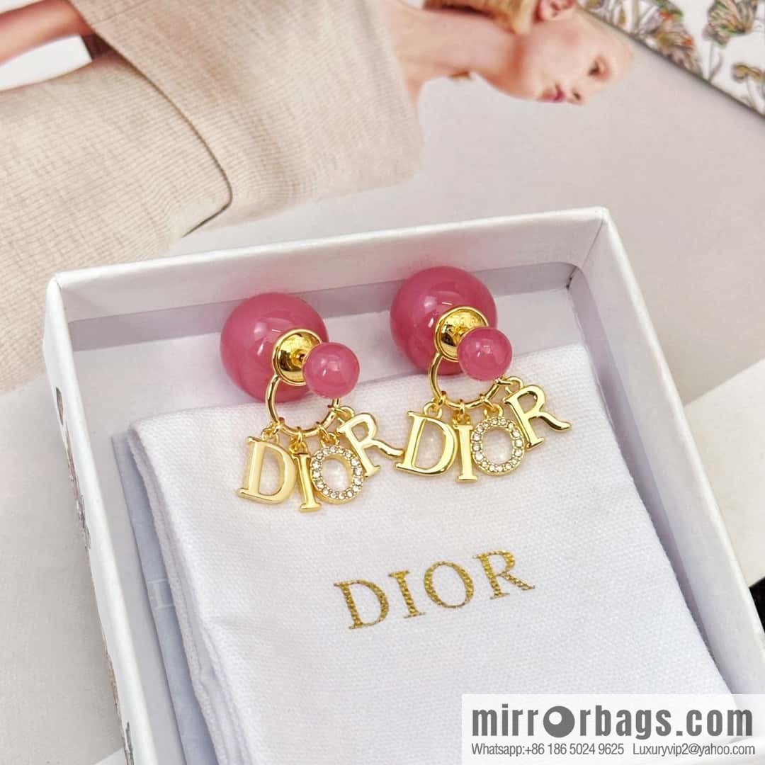 New ☑️ DIOR Dior tassel size pearl stud earrings