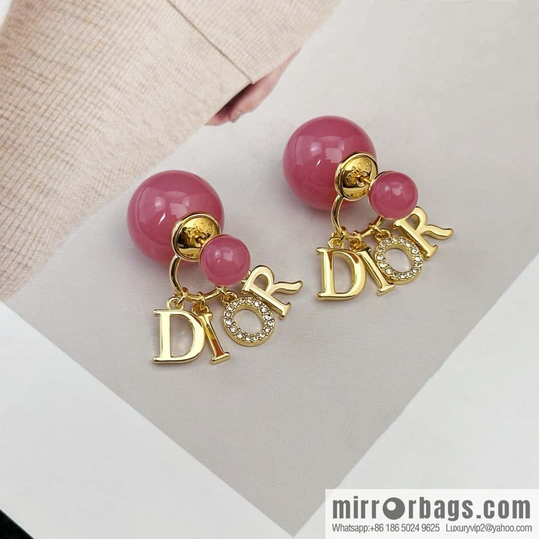 New ☑️ DIOR Dior tassel size pearl stud earrings