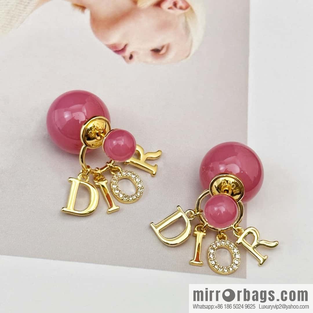 New ☑️ DIOR Dior tassel size pearl stud earrings