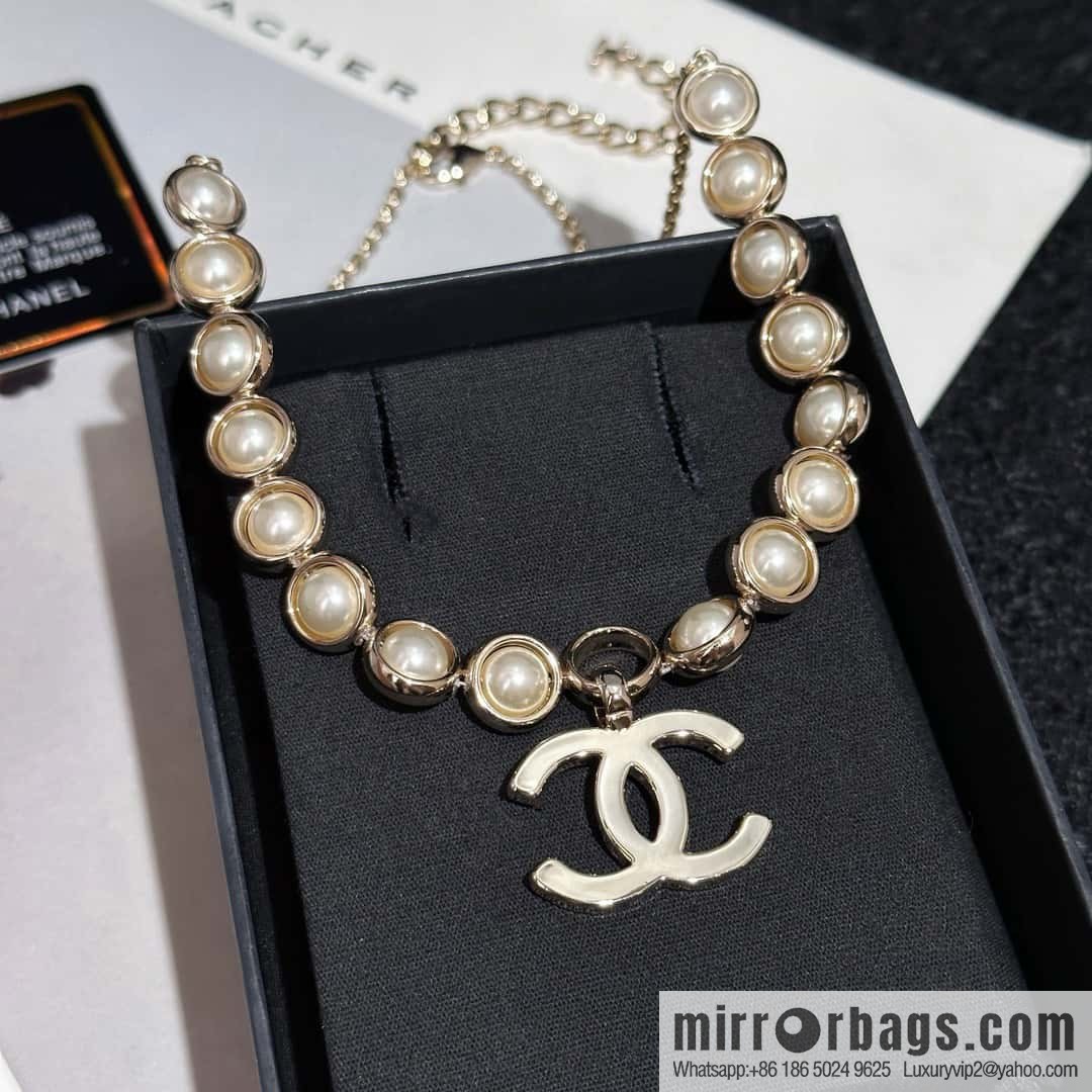 ❗️New ❗️ Chanel necklace ☀️ new ☑️ Chanel double c pearl necklace ☀️