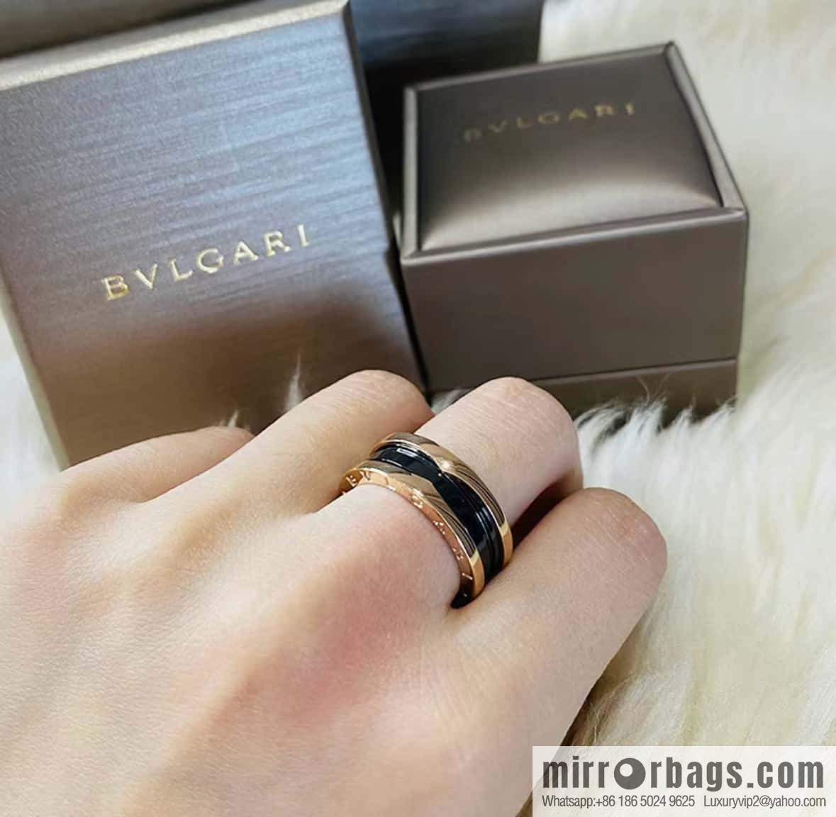 ❗Classic explosion ❗ narrow version ☀ BVLGARI narrow black and white ceramic ring ☀ ☀️