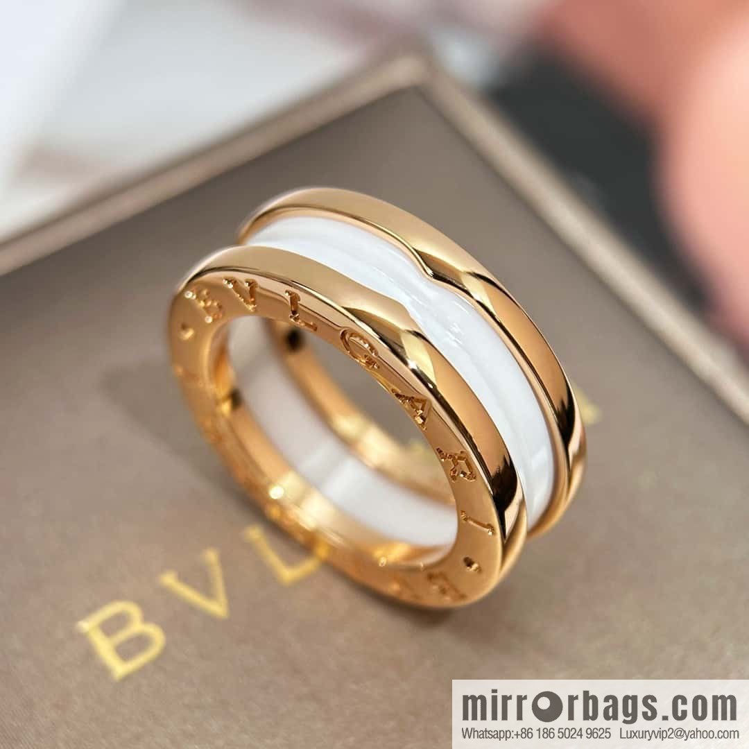 ❗Classic explosion ❗ narrow version ☀ BVLGARI narrow black and white ceramic ring ☀ ☀️