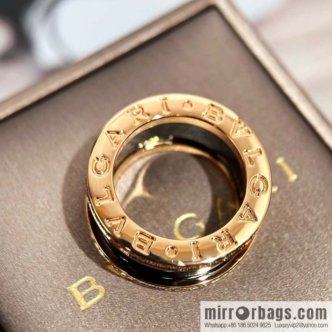 ❗Classic explosion ❗ with diamond ☀ BVLGARI with diamond black and white ceramic ring ☀