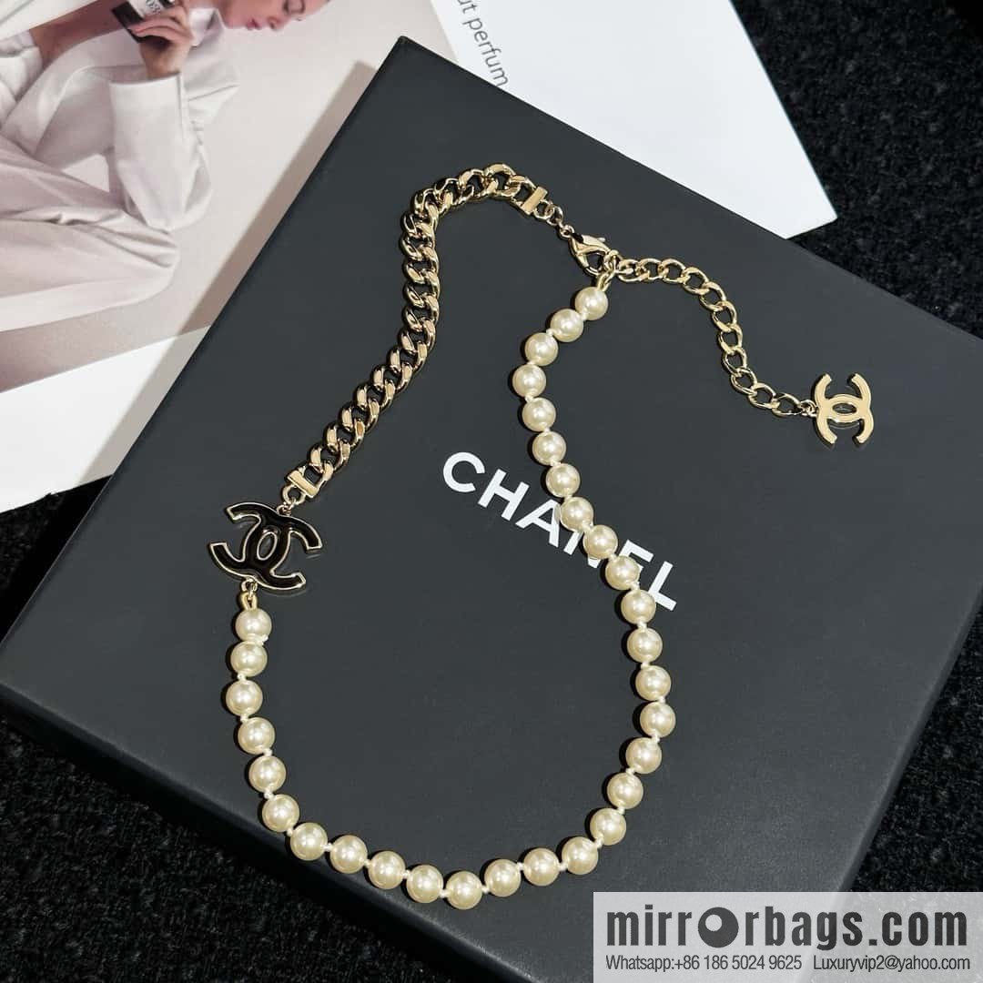 ❗️New ❗️ Chanel necklace ☀️ new ☑️ Chanel double c pearl necklace ☀️