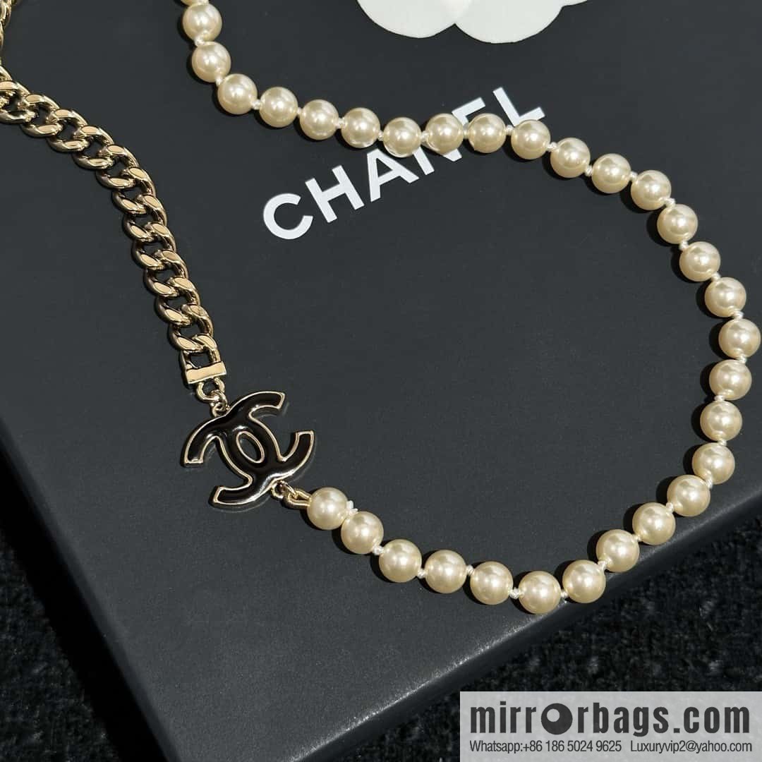 ❗️New ❗️ Chanel necklace ☀️ new ☑️ Chanel double c pearl necklace ☀️