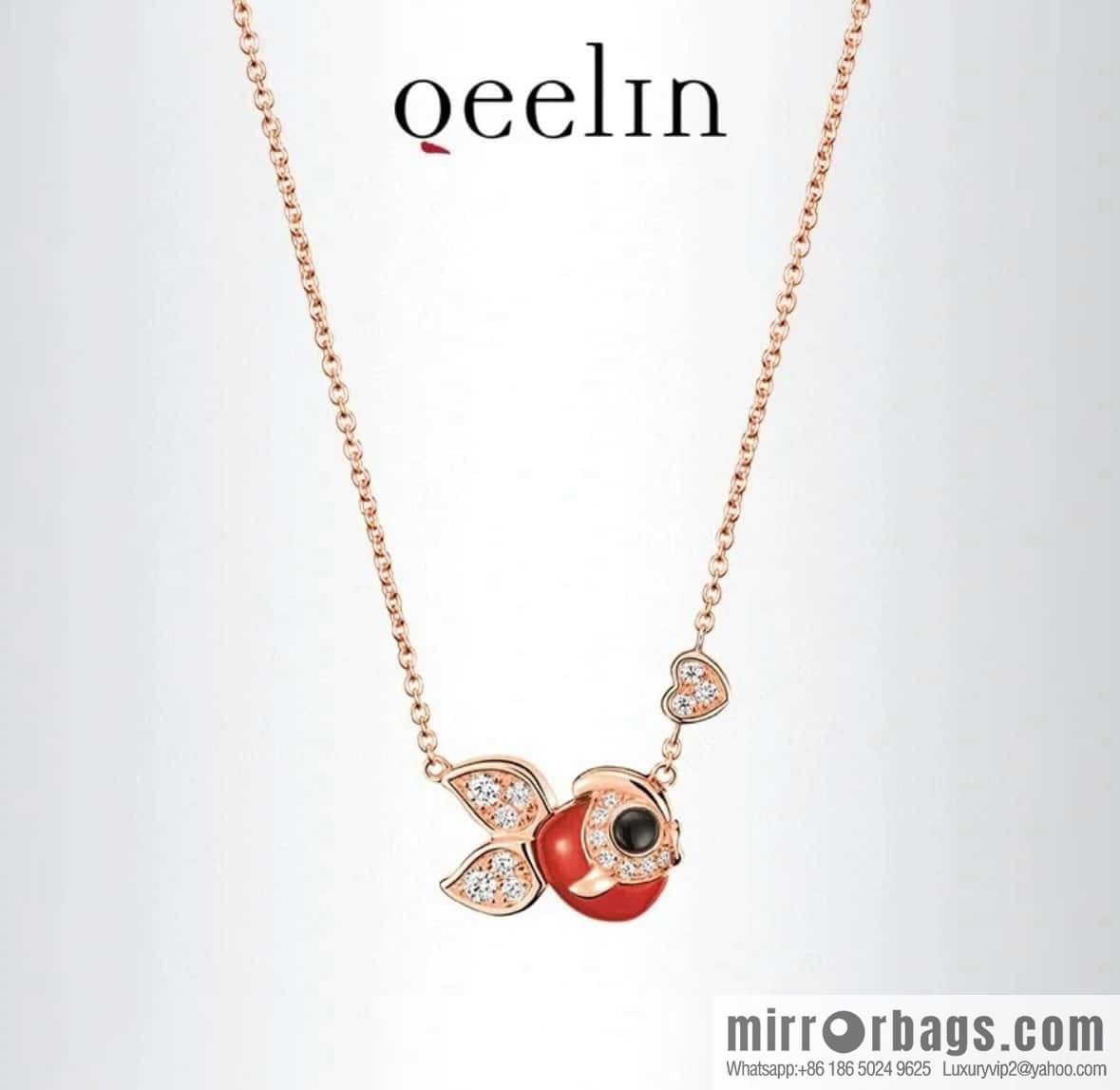 ❗️New ❗️ ☀️ Original ☀️ Qeelin Kirin Goldfish Necklace ☀️