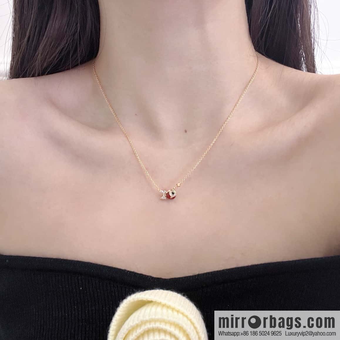 ❗️New ❗️ ☀️ Original ☀️ Qeelin Kirin Goldfish Necklace ☀️