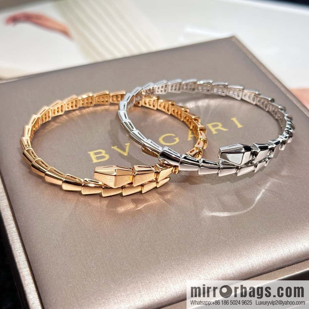 ❗️CNC version ❗️ ☀️ Seiko version A ☀️ Bulgari BVLGARI narrow version glossy snake bone bracelet ☀️