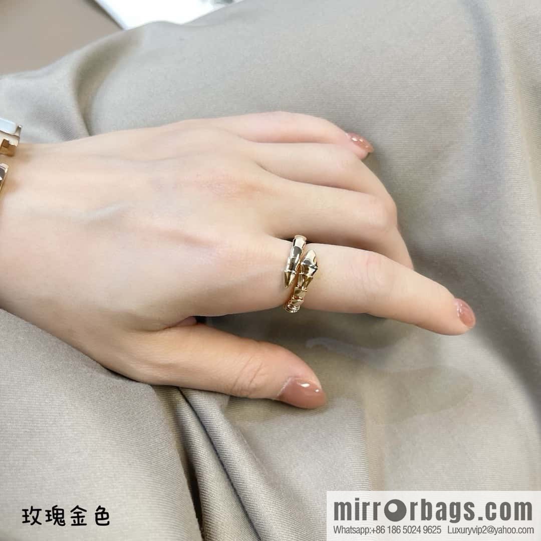 ❗️ New ❗️ ☀ Seiko version A ☀ BVLGARI glossy snake bone ring ☀