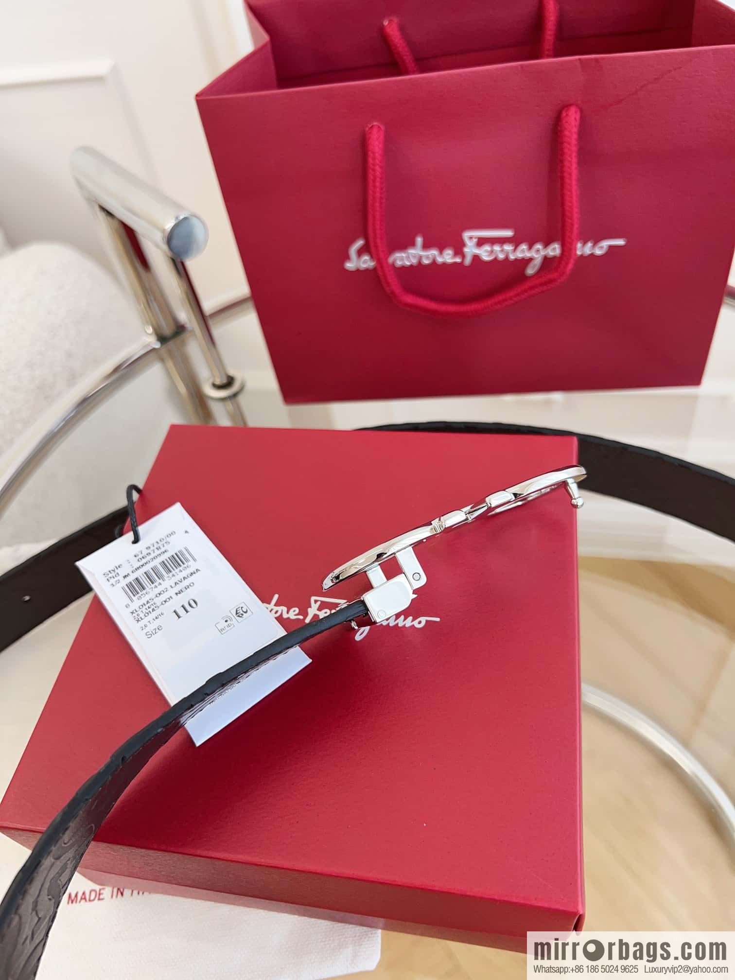 Ferragamo 🅿 Original Leather Purchasing Grade 3.5cm Precision Brass Hardware Belt