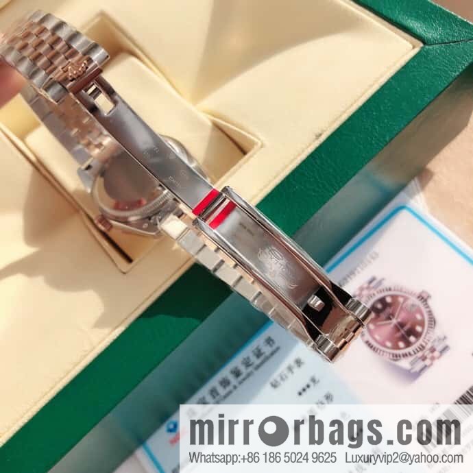ROLEX-Rolex Diary Women's Natural Diamond Watch with Swiss ETA-2671 Movement