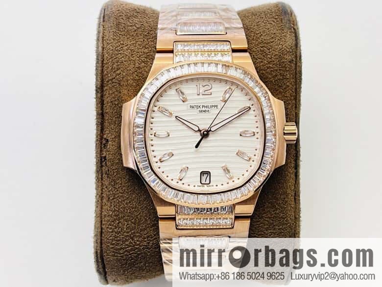 PP Patek Philippe customized 9015 to 324 S automatic integrated winding mechanical movement 7014 Ladies Nautilus limited edition series watch