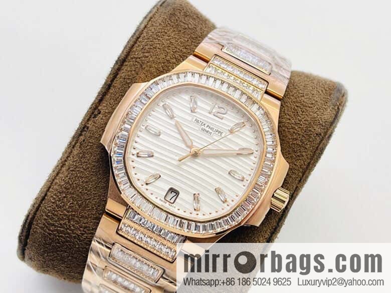 PP Patek Philippe customized 9015 to 324 S automatic integrated winding mechanical movement 7014 Ladies Nautilus limited edition series watch