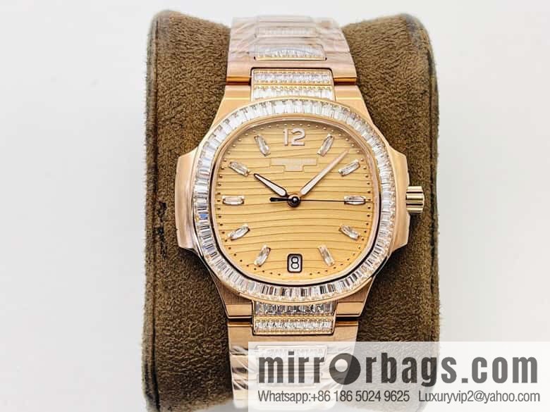 PP Patek Philippe customized 9015 to 324 S automatic integrated winding mechanical movement 7014 Ladies Nautilus limited edition series watch