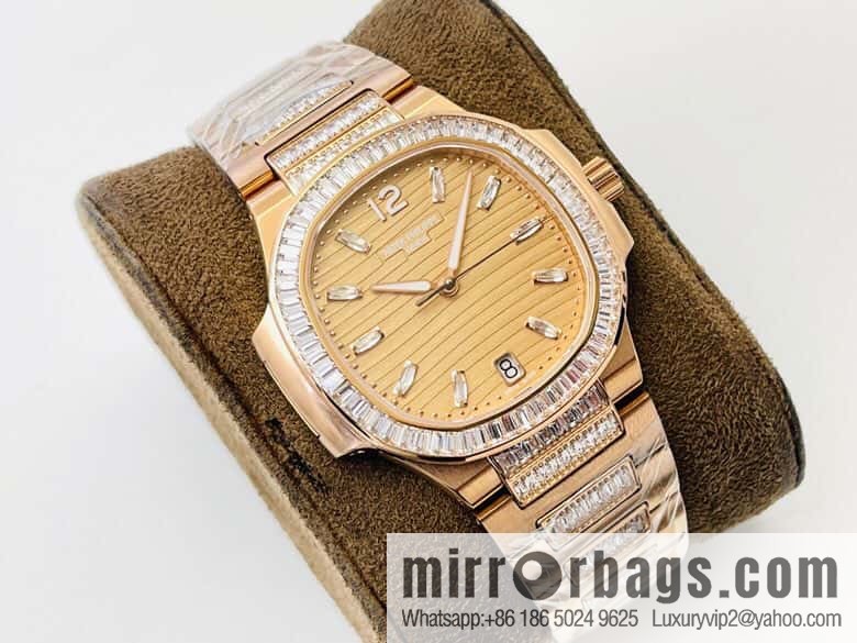 PP Patek Philippe customized 9015 to 324 S automatic integrated winding mechanical movement 7014 Ladies Nautilus limited edition series watch