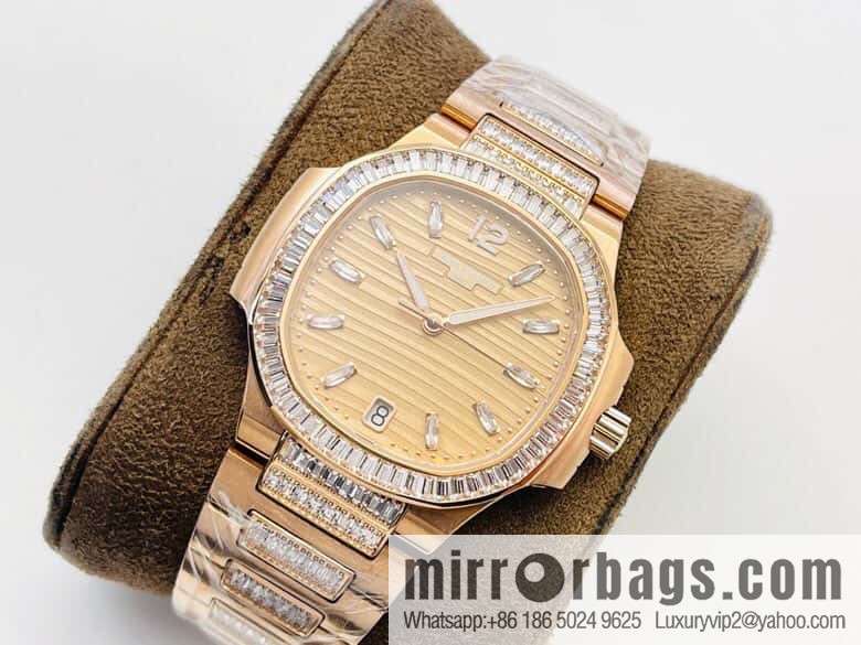 PP Patek Philippe customized 9015 to 324 S automatic integrated winding mechanical movement 7014 Ladies Nautilus limited edition series watch
