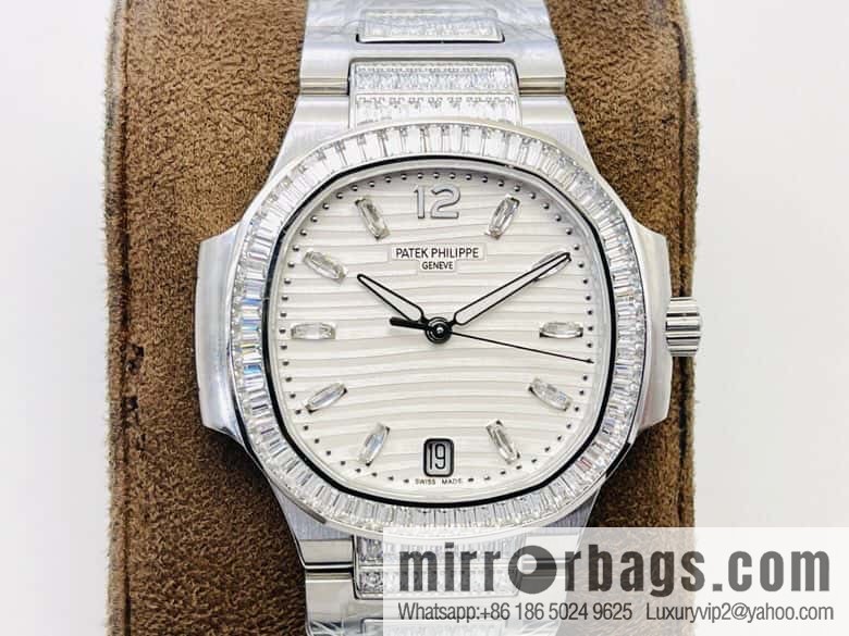 PP Patek Philippe customized 9015 to 324 S automatic integrated winding mechanical movement 7014 Ladies Nautilus limited edition series watch