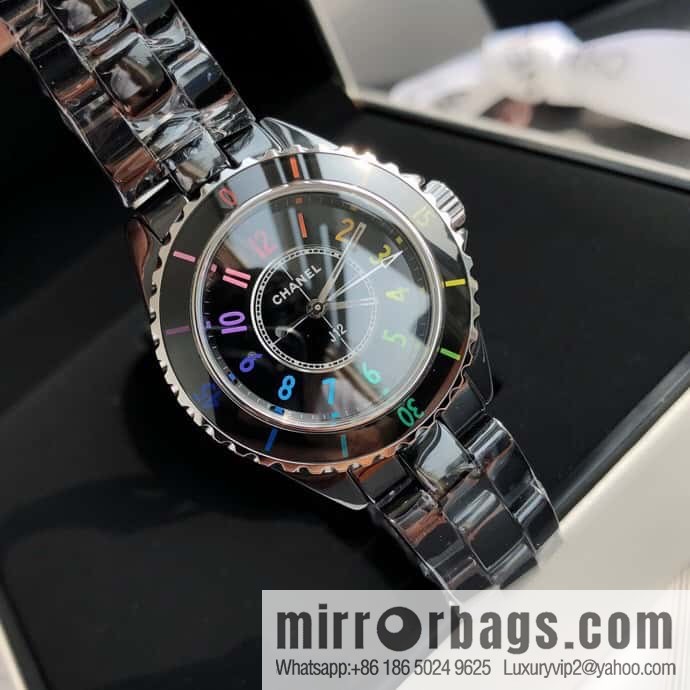 CHANEL Chanel J12 series color neon Swiss original imported counter ETA movement 33mm watch diameter women's watch