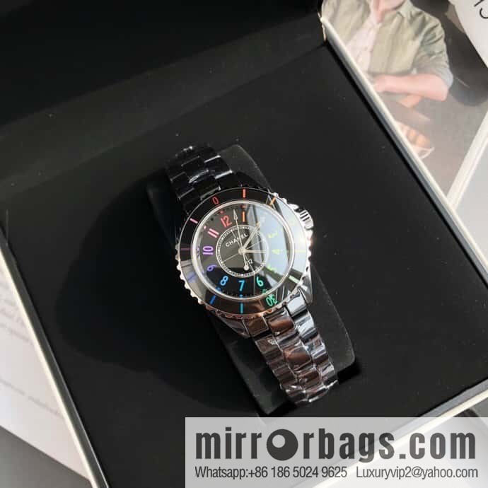 CHANEL Chanel J12 series color neon Swiss original imported counter ETA movement 33mm watch diameter women's watch