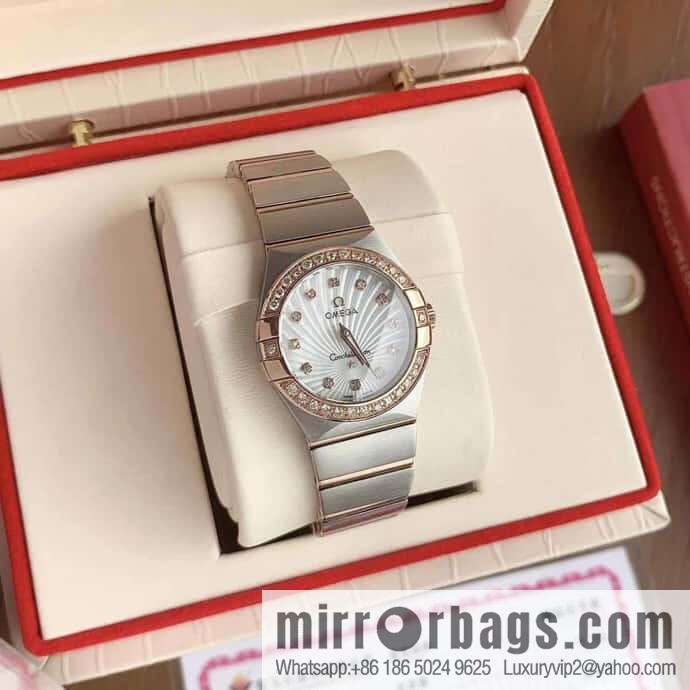 Omega/OMEGA Model 123.15.27.60 Constellation Four Generations Eternal Classic Real Diamond Cla1376 Quartz Movement Watch
