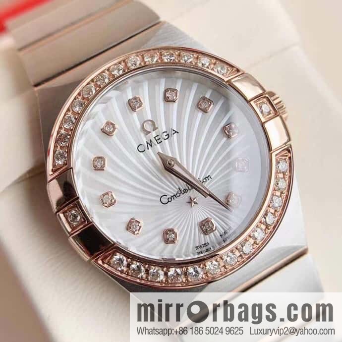 Omega/OMEGA Model 123.15.27.60 Constellation Four Generations Eternal Classic Real Diamond Cla1376 Quartz Movement Watch