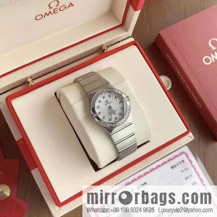 Omega/OMEGA Model 123.15.27.60 Constellation Four Generations Eternal Classic Real Diamond Cla1376 Quartz Movement Watch