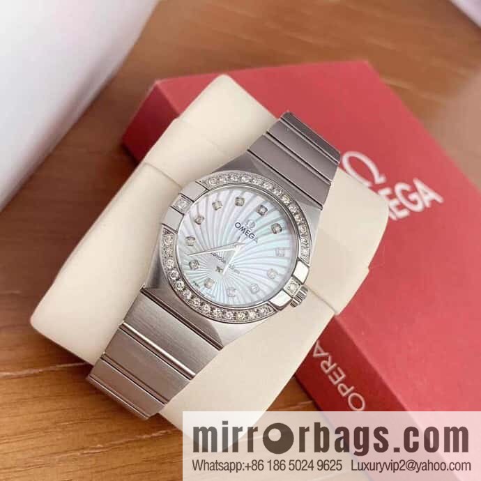 Omega/OMEGA Model 123.15.27.60 Constellation Four Generations Eternal Classic Real Diamond Cla1376 Quartz Movement Watch