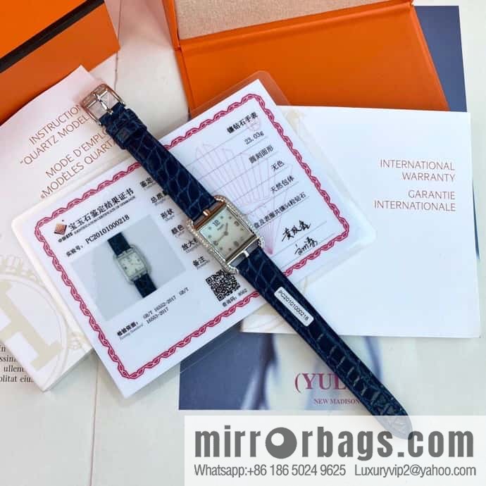 New debut HERMES Hermès watch diameter 23 * 23mm, Swiss ETA original quartz movement Cape Cod series watch