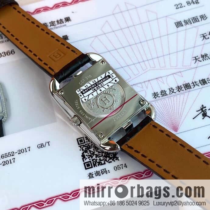 New debut HERMES Hermès watch diameter 23 * 23mm, Swiss ETA original quartz movement Cape Cod series watch
