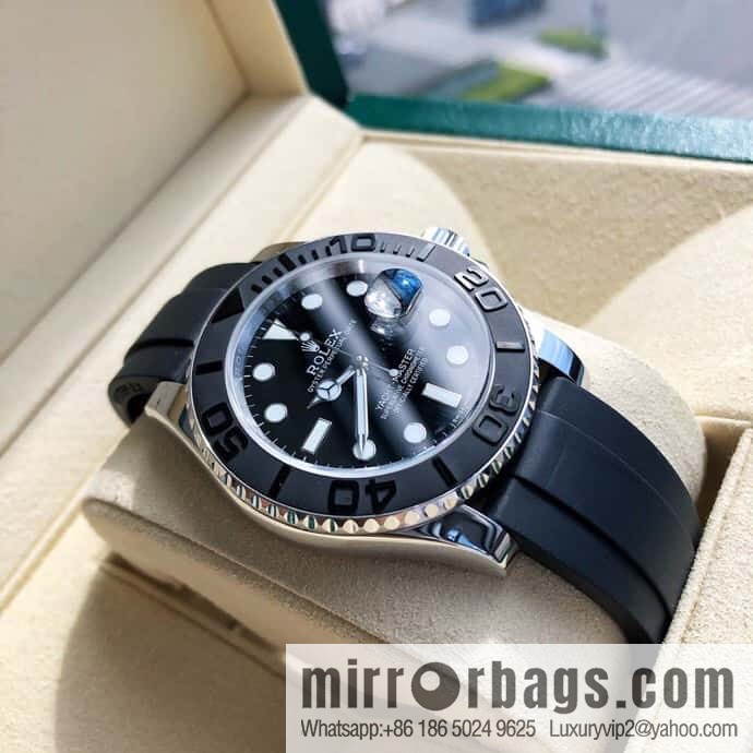 Rolex Yacht Platinum Swiss Original ETA-2836 Movement Dial Diameter 40mm Watch