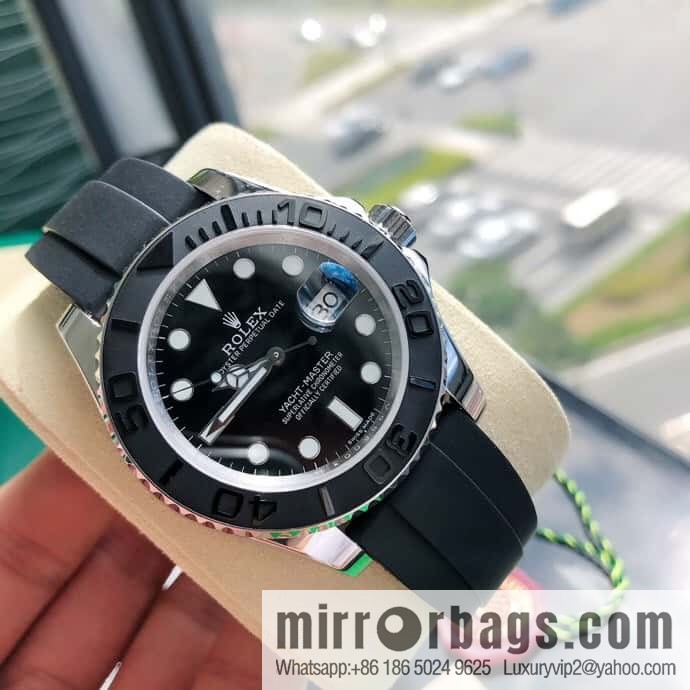 Rolex Yacht Platinum Swiss Original ETA-2836 Movement Dial Diameter 40mm Watch