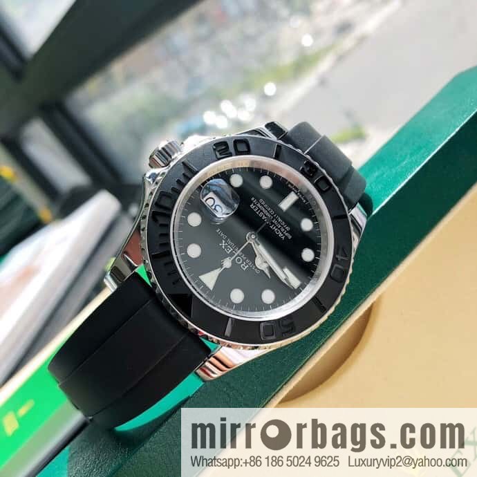 Rolex Yacht Platinum Swiss Original ETA-2836 Movement Dial Diameter 40mm Watch