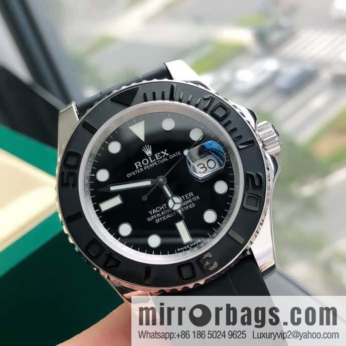 Rolex Yacht Platinum Swiss Original ETA-2836 Movement Dial Diameter 40mm Watch