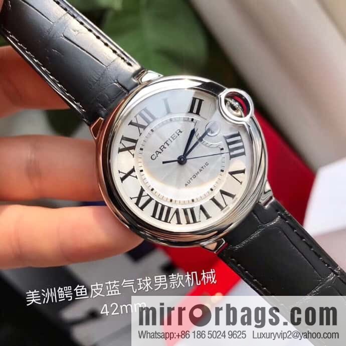American crocodile leather Kajia blue balloon series men's 42mm mechanical original Swiss eta2824 movement men's mechanical watch