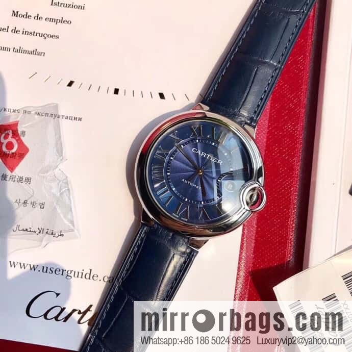 American crocodile leather Kajia blue balloon series men's 42mm mechanical original Swiss eta2824 movement men's mechanical watch