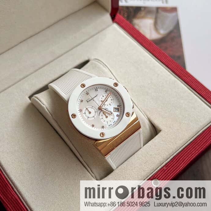 Ferragamo's new sports gender-neutral watch can be worn by men and women in 40mm.
