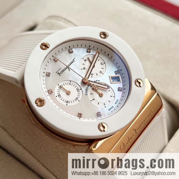 Ferragamo's new sports gender-neutral watch can be worn by men and women in 40mm.