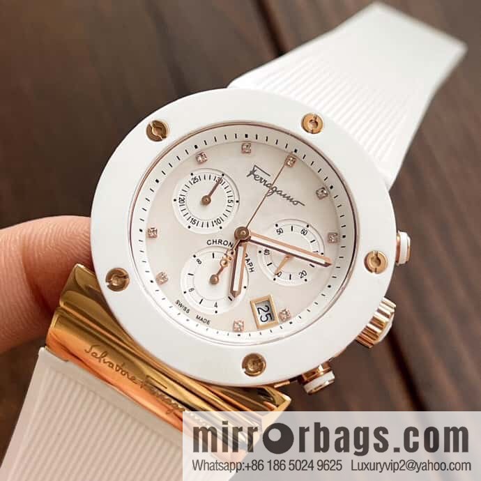 Ferragamo's new sports gender-neutral watch can be worn by men and women in 40mm.