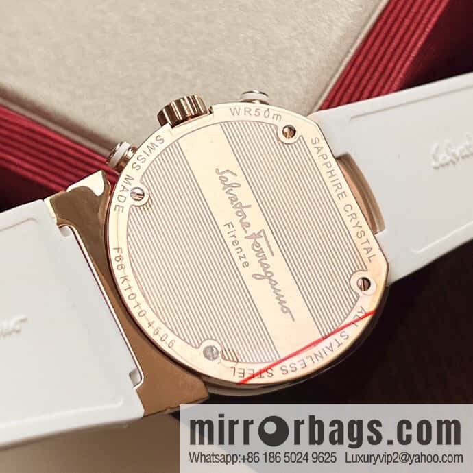Ferragamo's new sports gender-neutral watch can be worn by men and women in 40mm.