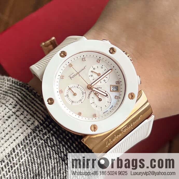 Ferragamo's new sports gender-neutral watch can be worn by men and women in 40mm.