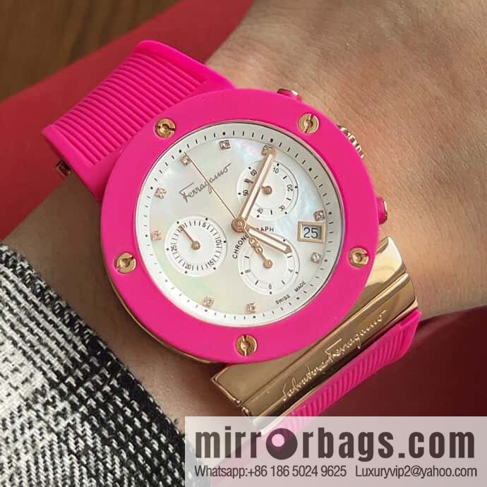 Ferragamo's new sports gender-neutral watch can be worn by men and women in 40mm.