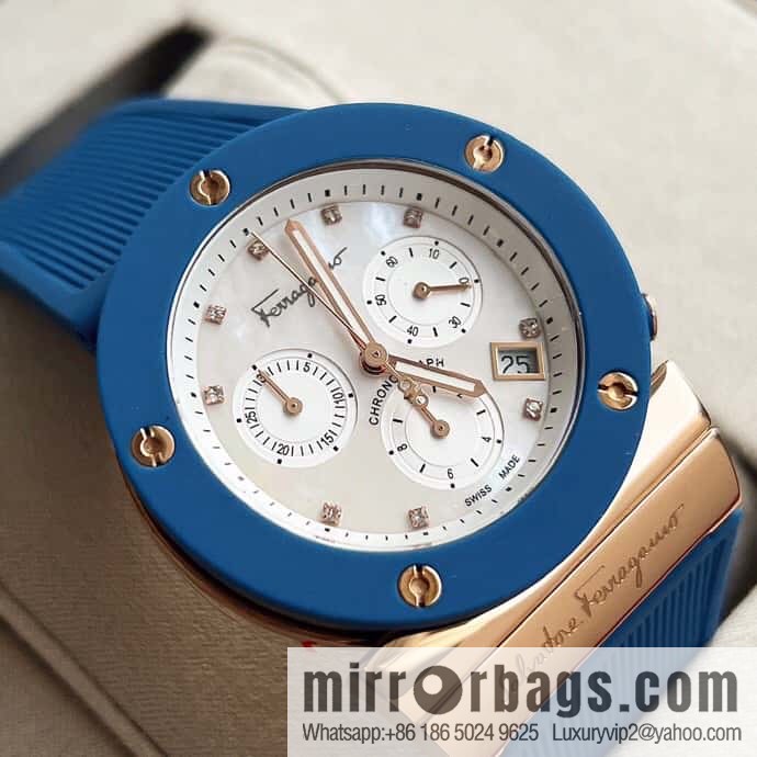 Ferragamo's new sports gender-neutral watch can be worn by men and women in 40mm.