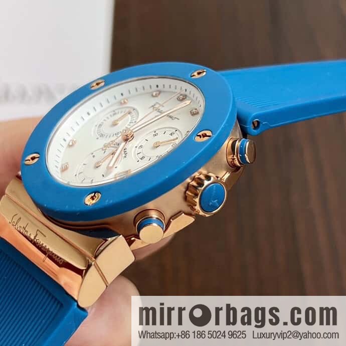 Ferragamo's new sports gender-neutral watch can be worn by men and women in 40mm.